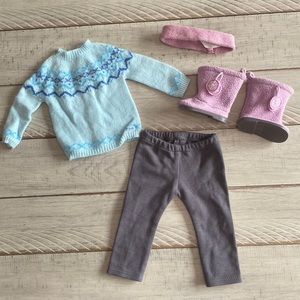 American Girl "Frosty Fair Isle Set"
